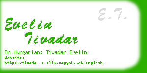 evelin tivadar business card